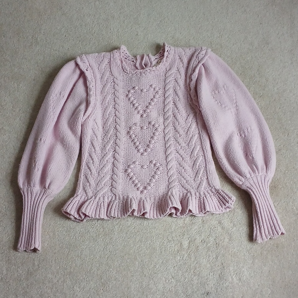 Loveshackfancy Calantha Pullover Sweater Cherry B… - image 6